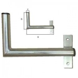 Antenna Wall-mount To The Window "l" Lenght 25cm, Height 12cm, D=28mm With Right Strap